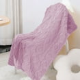 thumbnail image 1 of Soft Polyester Throw Blanket, Lightweight Cozy Sofa Blanket, Solid Home Accent Cover for Couch, Bed, Reading, Travel and Relaxing, 1 of 6