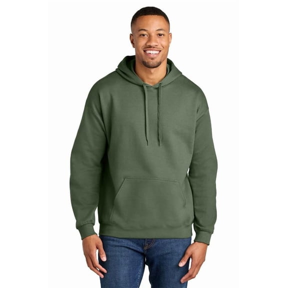 Soft Pullover Hooded Sweatshirt Pullover Hoodie (Military Green-X-Large)