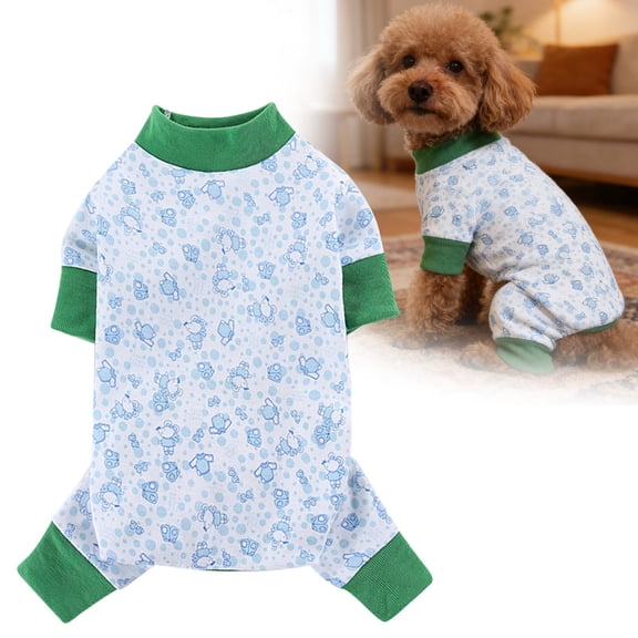 Soft Pure Cotton Dog Pajamas Dog Clothes Pet Jumpsuit Puppy Pet Dog Daily Wear Spring And Summer Cotton Four Legged Coat