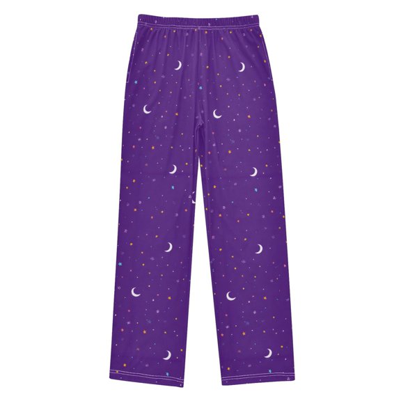 Soft Purple Night Pajama Pants Soft Lightweight Lounge Pants Bottoms Sleep Pants Warm Comfy