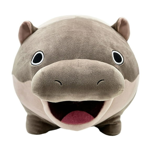 Soft Pygmy Hippoes Plushie Toy Hippopotamus Stuffeds Pillow for Kids and Adults