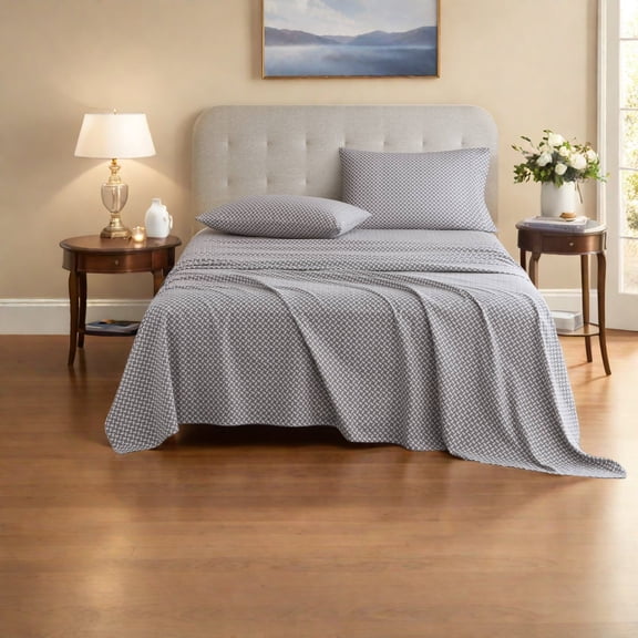 Soft Queen Cotton Sheets And Sheet Sets Snowflake Flannel for Home
