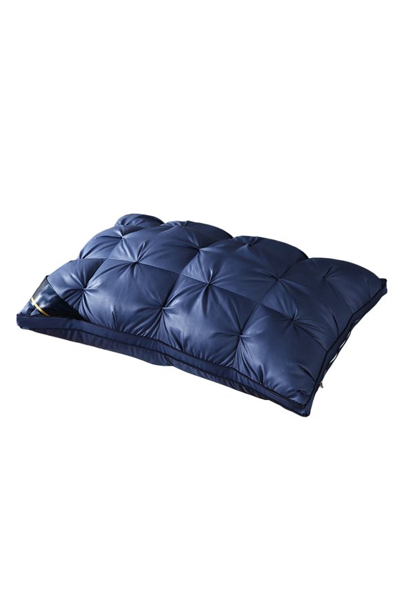 Soft Quilted Down Alternative Pillow for Sleeping Plush Hypoallergenic Bed Pillow with Comfortable Support for Back Stomach Sleeper Blue 26" X 17" X 5"