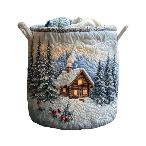 Soft Quilted Fabric Laundry Basket, Cute Pet Foldable Funny Laundry Hamper Clothes Storage Bucket, for Bathroom Laundry Storage Bedroom D