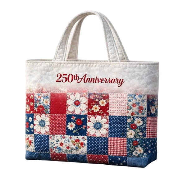 Soft Quilted Patriotic Daily Tote Bag Large Inner Storage Comfort Shoulder Straps Lightweight Reusable Shopping Handbag For Women