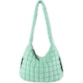 thumbnail image 1 of Soft Quilted Shoulder Crossbody Bag for Women Cloud Hobo Totes Bag Large Purse Dumpling Handbag Pleated Top Handle Bag, 1 of 9