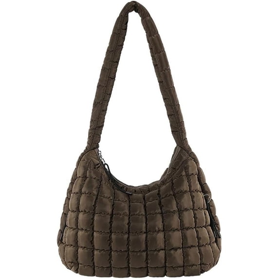 Soft Quilted Shoulder Crossbody Bag for Women Cloud Hobo Totes Bag Large Purse Dumpling Handbag Pleated Top Handle Bag