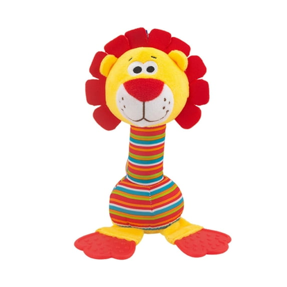 Soft Rattles Shaker Toys for 0-6 Months Baby, Soft Cloth Rattle for Newborns, Animal Design with Bright Colors, Safe Grasping Crinkle Toy, Christmas Gift Sensory Toy for Infants Toddlers