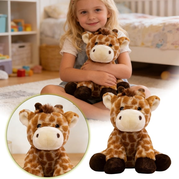 Soft Realistic Animal Stuffed Creature Cuddly Companion For Kids Nursery35379
