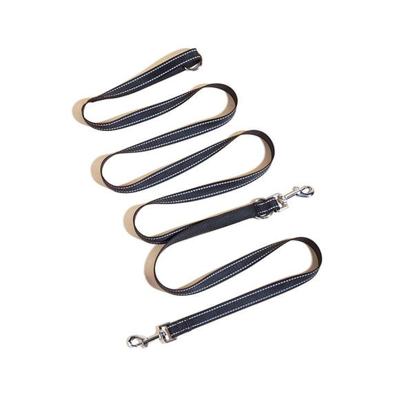 Soft Reflective Outdoors Walking Running Pet Out Rope For Dog Dogs Chain Shoulder Strap Pet Traction Dog Leashes BLACK WITHOUT ROPE COVER