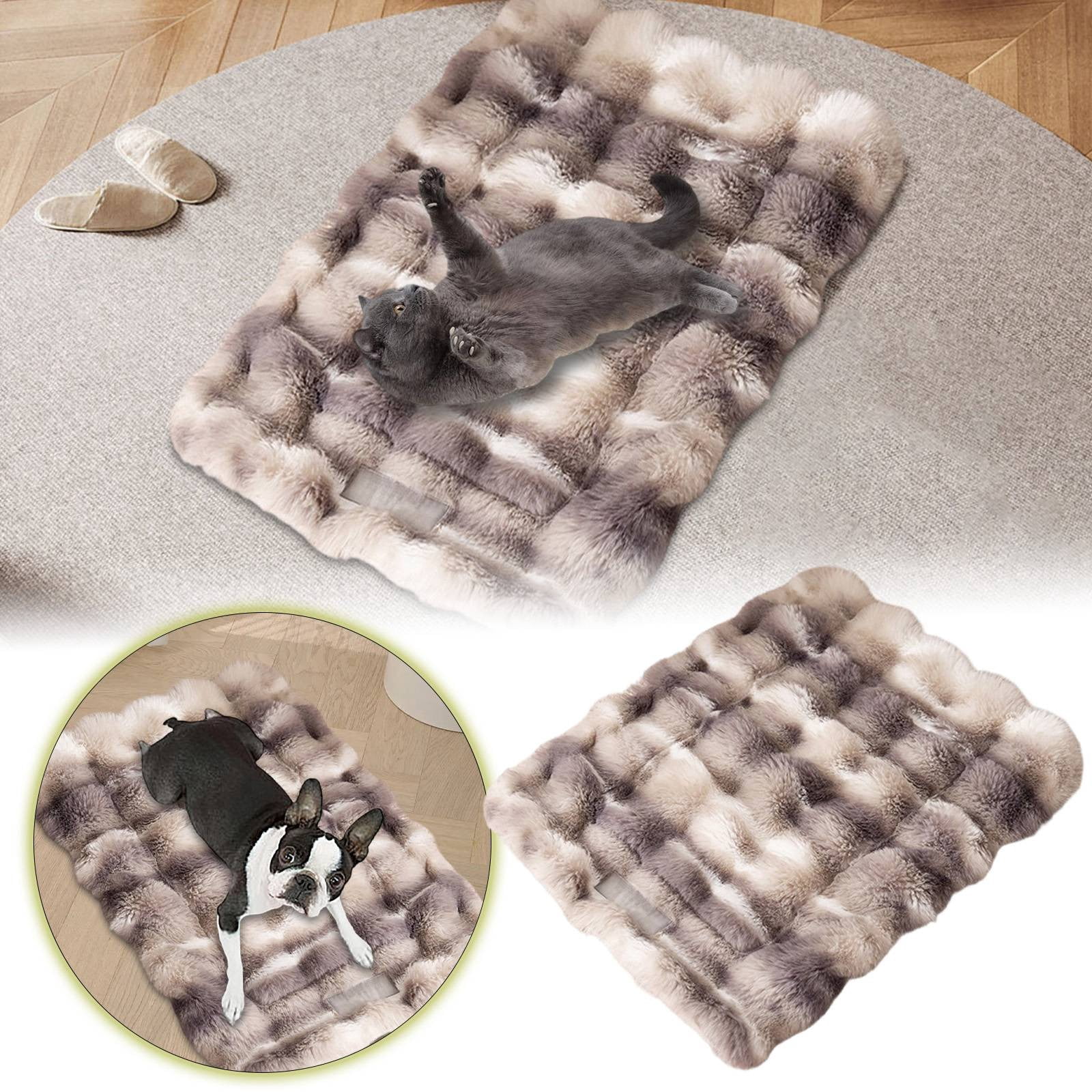Soft Reversible Bed Mat for Cats and Small - Warm Comfortable Cuddler Pad Ideal for Indoor Use All Season Cozy Sleeping