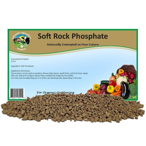 Soft Rock Phosphate 20lb. Organic Fertilizer with Calcium & Minerals - Lancaster Agricultural Products