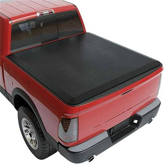 Soft Roll up Truck Bed Tonneau Cover Compatible with 2002-2024 Dodge Ram 1500(incl.Classic&New Body), 2003-2024 Dodge Ram 2500 3500, Fleetside 6.4 Ft/76.3 inch Bed w/o Ram Box