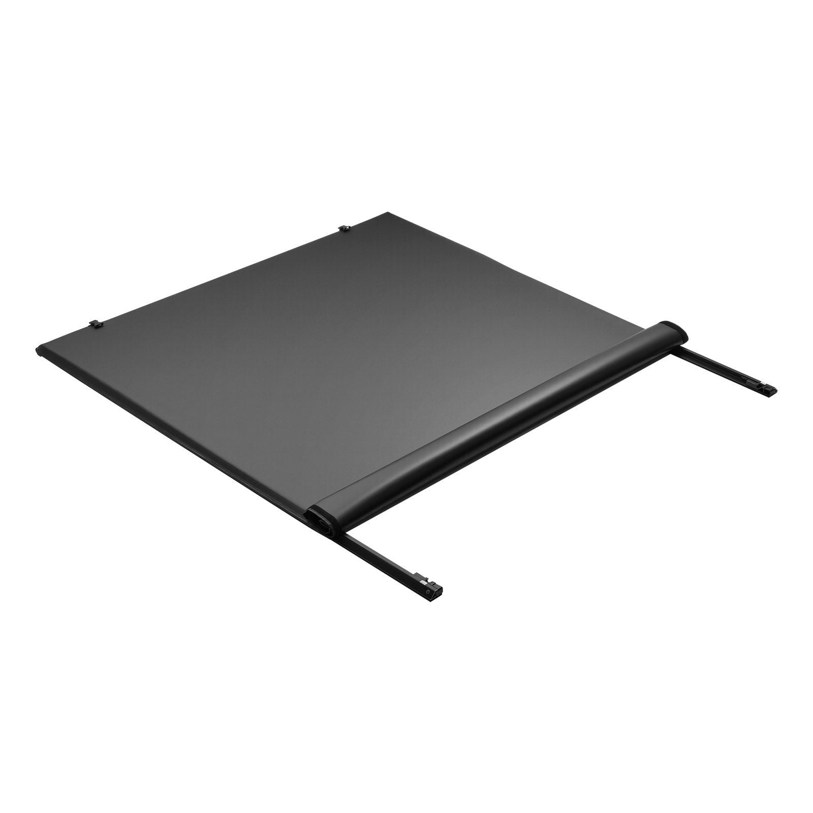 Soft Roll-Up Truck Bed Tonneau Cover 6.4 ft Compatible with 2019-2024 Dodge Ram 1500, Heavy-Duty Waterproof Triple-Layer PVC with Aluminum Crossbars, No-Drill Install, Latch-Lock System