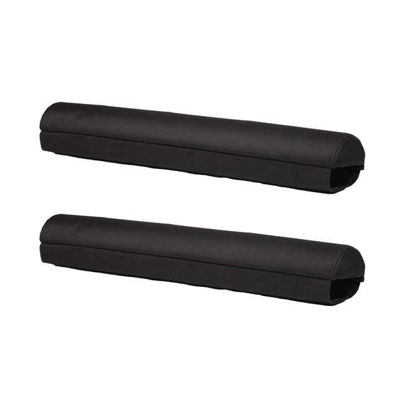 Soft Roof Rack Pads, 28" Universal Car Roof Rack Pads for Various Crossbars, 88LBS Load Capacity Luggage Kayak Carrier with 2 Tie Down Straps & Velcro