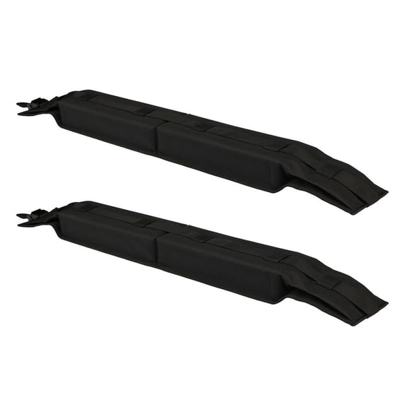 Soft Roof Rack Pads, 31.5" Universal Car Roof Rack Pad, 176LBS Load Capacity Luggage Kayak Carrier with 4 Tie-Down Straps, 2 Quick Loop Straps & Storage Bag for SUP Canoe Snowboard Paddle Board