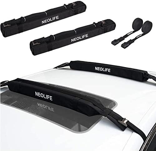 Soft Roof Rack Pads with Single Wrap-Rax Straps and Storage Bag