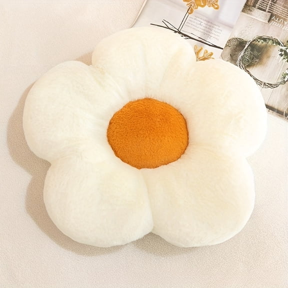 Soft Round Plush Seat Cushion - Fruit & Flower-Themed, Machine Washable Comfortable Full-Body Support for Long Sitting, Ideal for Car, Chair, Sofa, Office & Home Gift, Car Seat Comfort, Car Seat Cush