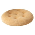 thumbnail image 1 of Soft Round Sheepskin Chair Pad - Thickened Cushion for Enhanced Comfort in Bedroom Windowsill and Stool Seating Areas, 1 of 4