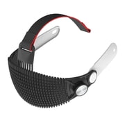 Soft Rubber Adjustable Head Strap for Meta Quest 3/3S, Breathable Pressure Relief HeadbandBlack