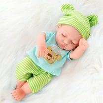 Soft Rubber Baby Doll Toy, Vinyl Doll for Girls Boys, Cute ABS Material Doll Gift, Realistic Facial Expressions, Durable Child Playmate, Decorative Nursery Companion, Safe Non-Toxic