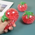 thumbnail image 1 of Tomato Stress Ball, Soft Rubber Beads Sensory Toy, Squeeze Anxiety Relief for Kids, Realistic Pinch Decompression Fruit, Hand-Eye Coordination Training, 1 of 6