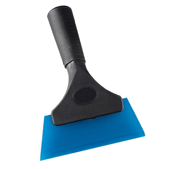 Soft Rubber Car Film Scraper for Window Tint Cleaning, Plastic Squeegee Tool to Remove Snow and Water from Glass Windshield without Scratch, Green(Blue)