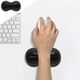 thumbnail image 1 of Soft Rubber Mouse Wrist Stand 14.5x8x2cm Ergonomic Gel Support Non-Slip Stable Comfortable for Computer Mousepad Carpal Tunnel Pain Relief Office Gaming, 1 of 5