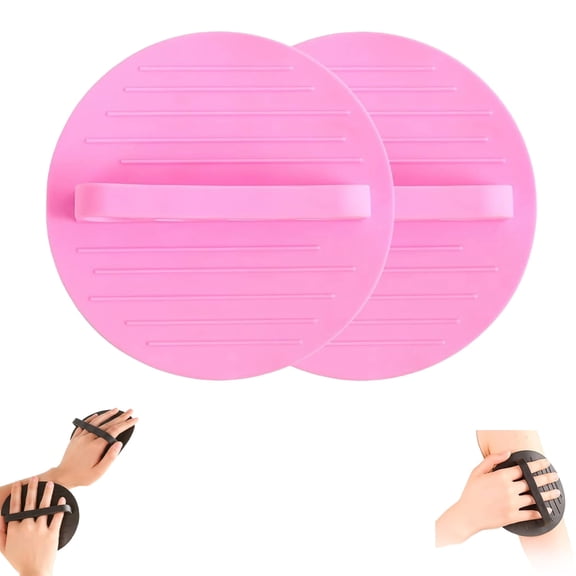 Soft Rubber Shower Scrubber, Gentle Body Exfoliating Tool for Shower and Bath, Deep Cleansing Massage Accessory, 2Pack