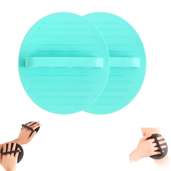Soft Rubber Shower Scrubber, Gentle Body Exfoliating Tool for Shower and Bath, Deep Cleansing Massage Accessory(2Pack)