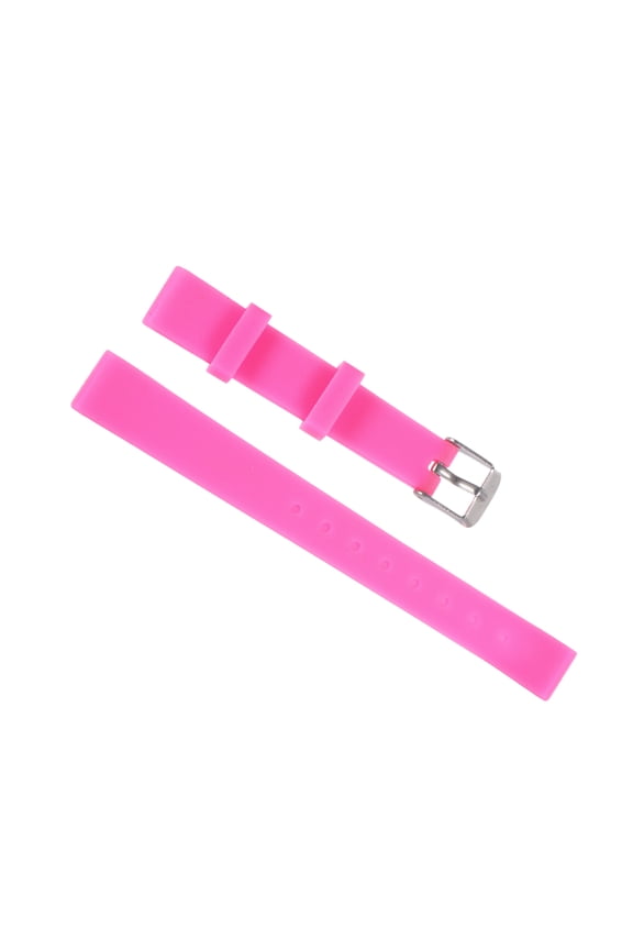 Rubber Watch Band 14mm Replacement Rubber Watch Strap Hot Pink