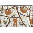 thumbnail image 1 of Soft Rug Large Area Rugs, Tropical Funny Sloth Comfortable Indoor Carpet, Baby Play&nbsp;Mat for Living Room Bedroom Nursery Decor Floor Mat 72 X 48 Inch Carpet Runner, 1 of 5
