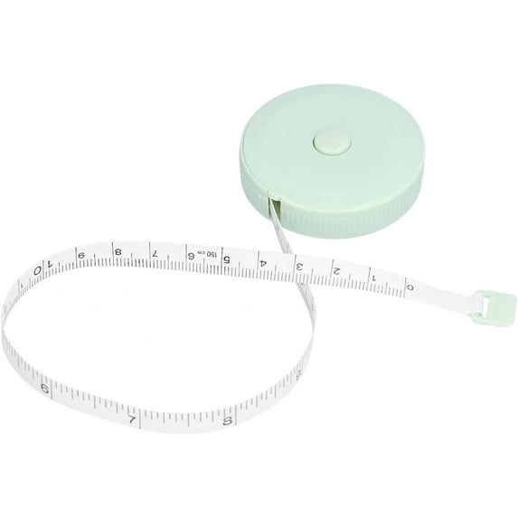 Soft Ruler ,Cute Soft Sewing Tape Measure Mini Measuring Tape for Body Measuring Measurements-1.5m (Green)