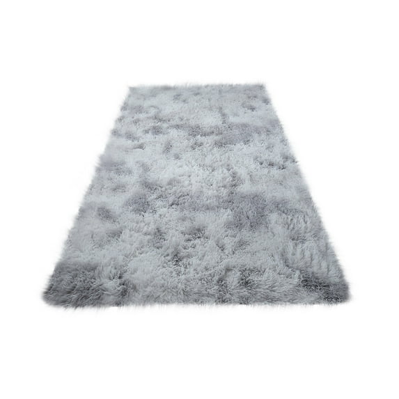 Soft Runner Rug for Bedroom Living Room Plush Fluffy Rug 31.5x63inch,Shag Furry Runner Rug Carpet Non Shedding for Nursery Children Kids Girls Room Home Decorative,Gray