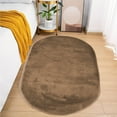 thumbnail image 1 of Soft Runner Rugs for Bedroom Hallways,Soft Fluffy Shaggy Bedside Rugs,Fuzzy Shaggy Oval Throw Rugs for Bedside,Non Slip Thick Washable Cozy Plush Shag Carpet for Room Nursery Dorm Living Room,40x80cm, 1 of 9