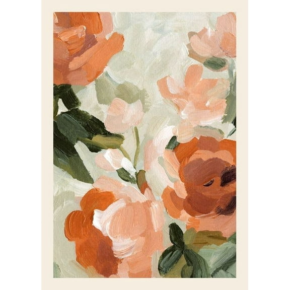 Soft Rustic Florals No2 Print Wall Art, Modern Wall Decor For Living Room Bedroom, 8x12 UNFRAMED