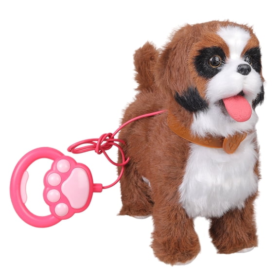 Soft Safe Electric Plush Toy Dog With Talking Feature And Tongue Out Simulation For Children Ages 3+