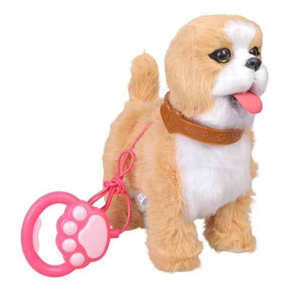Soft Safe Electric Plush Toy Dog With Talking Feature And Tongue Out Simulation For Children Ages 3+