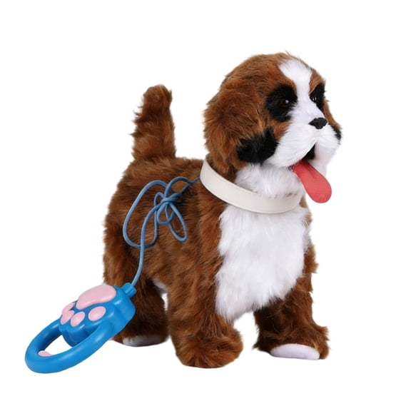 Soft Safe Electric Plush Toy Dog With Talking Feature And Tongue Out Simulation For Children Ages 3+