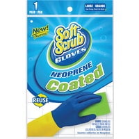 Soft Scrub Large Neoprene Coated Latex Rubber Glove 12683-26