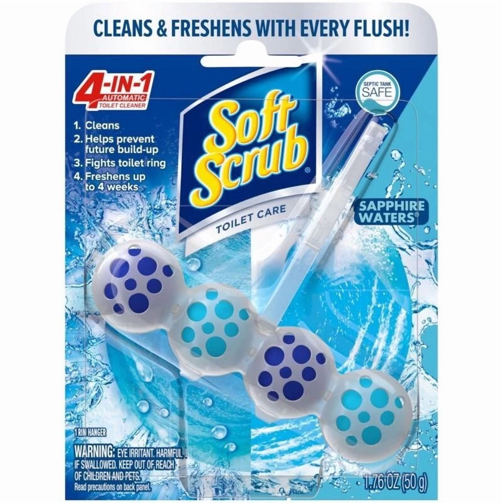 Soft Scrub 4-In-1 Toilet Care Sapphire Waters Scent Toilet Bowl Cleaner 1 Pack