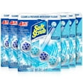 thumbnail image 1 of Soft Scrub 4-in-1 Rim Hanger Toilet Bowl Cleaner, Sapphire Waters, 6 Count, 1 of 3