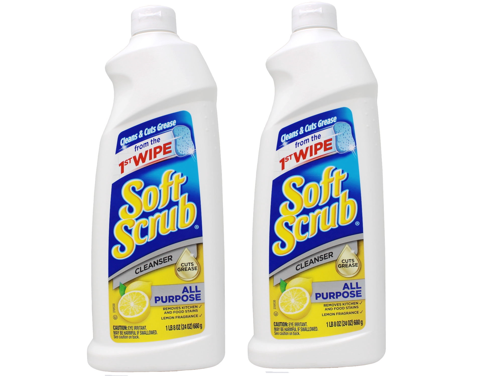 Soft Scrub, All Purpose Liquid Cleaner, 2 Pack 24 oz, Lemon Scent ...