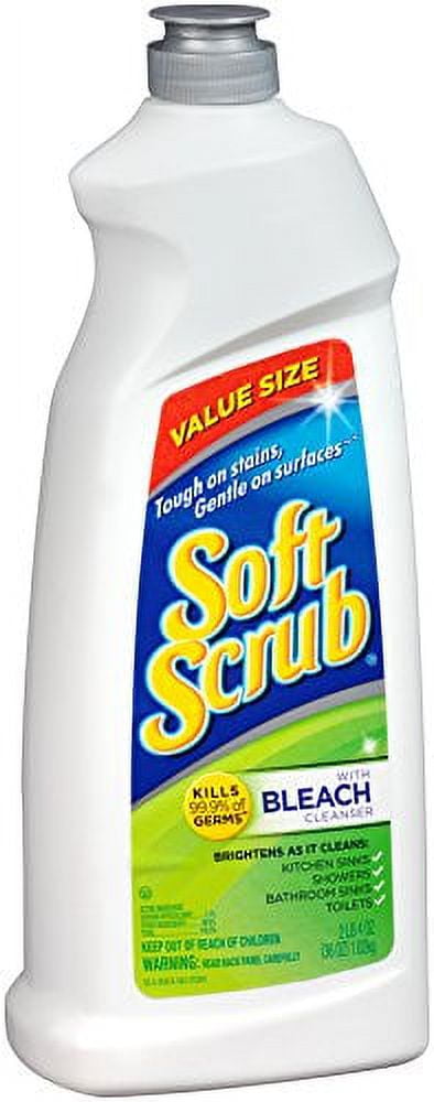 3X Soft Scrub CLEANSER With BLEACH Surface Cleaner Removes TOUGH ON STAINS  24oz