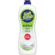Soft Scrub Cleanser with Bleach, Multi-Surface Cleaner for Bathroom, Germ-Kill, 24oz