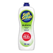 Soft Scrub Antibacterial Multi-Purpose Cleanser with Bleach Surface Cleaner, 36 Fluid Ounces