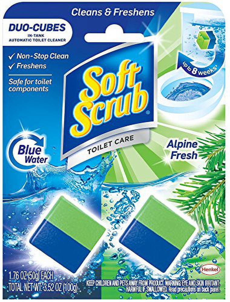 Soft Scrub Toilet Care Duo Cubes Alpine Fresh Toilet Cleaner