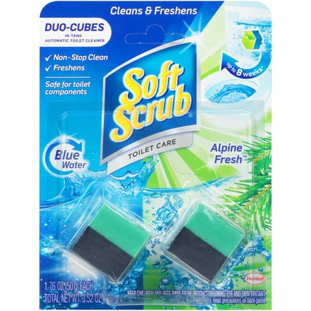 Soft Scrub In-Tank Toilet Cleaner Duo-Cubes, Alpine Fresh, 2 Count