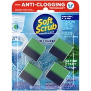 Soft Scrub In-Tank Toilet Cleaner Duo-Cubes, Alpine Fresh, 4Ct, Continuous Clean, Cleans&Freshens