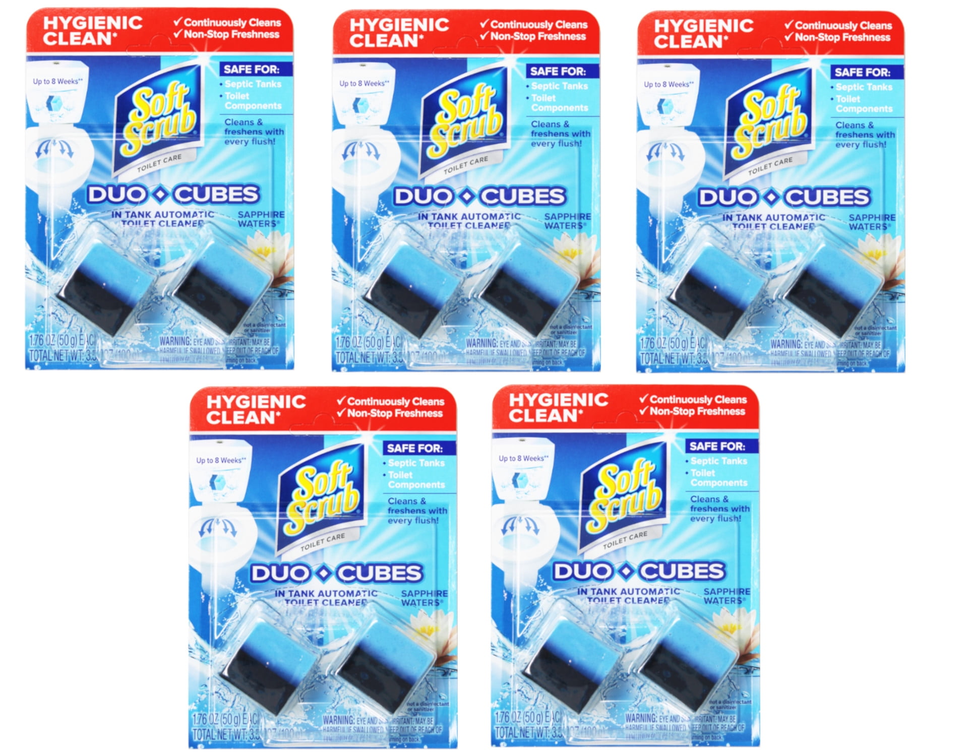 Soft Scrub InTank Toilet Cleaner DuoCubes, Sapphire Waters, 2 Count